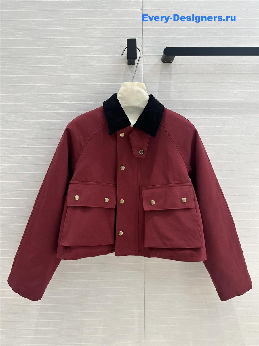 L0ew* corduroy lapel cotton jacket