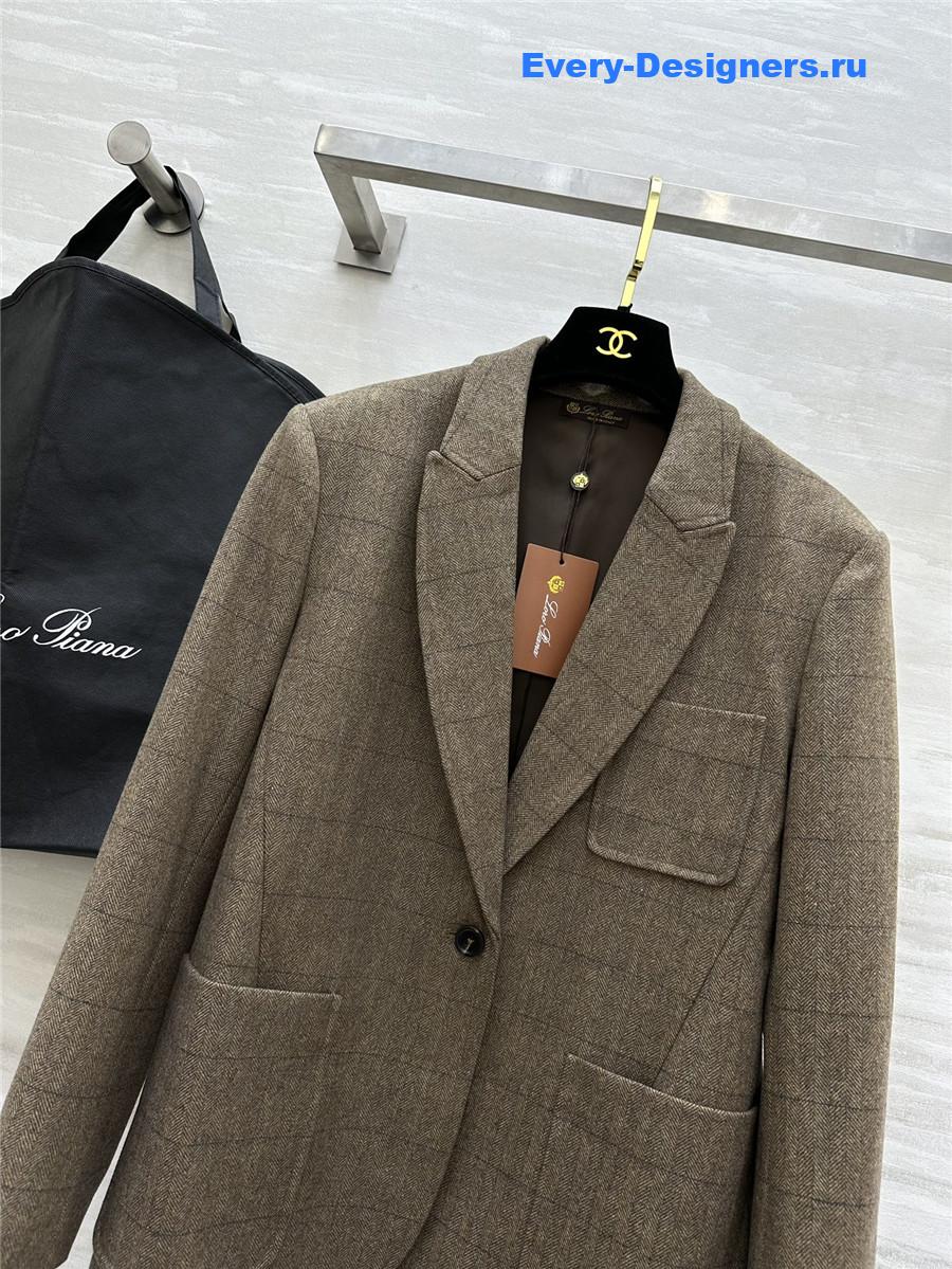 L0r0 P1ana single-breasted blazer