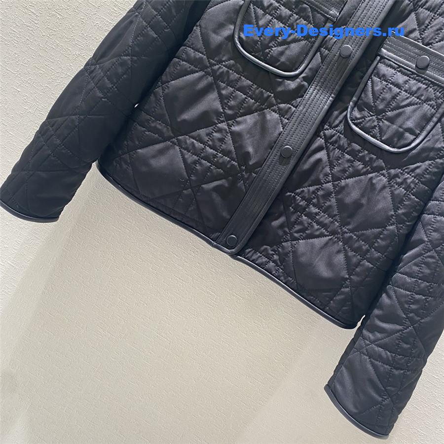 D10r patchwork leather single-breasted jacket