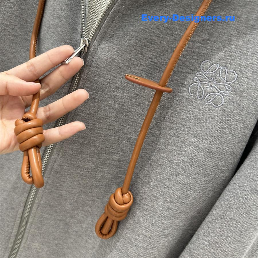 L0ew* flamenco hoodie in grey