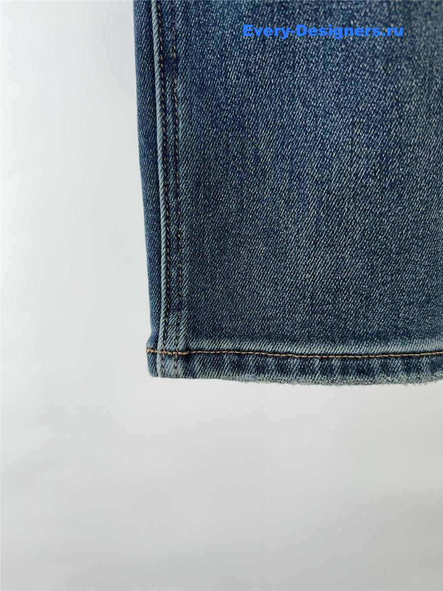 Ce1i*e fleece straight jeans