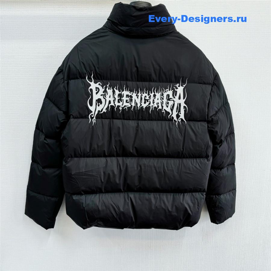 Ba1en*iaga logo embroidered down jacket