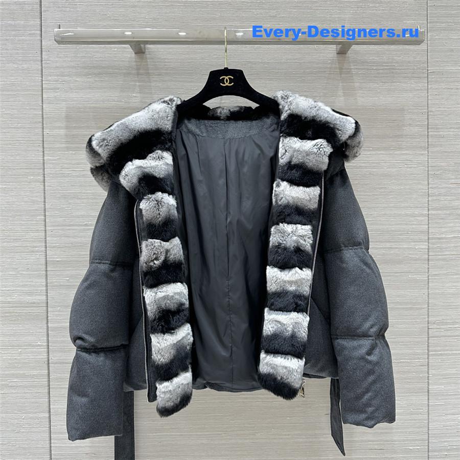 L0r0 P1ana hooded wool and cashmere down jacket