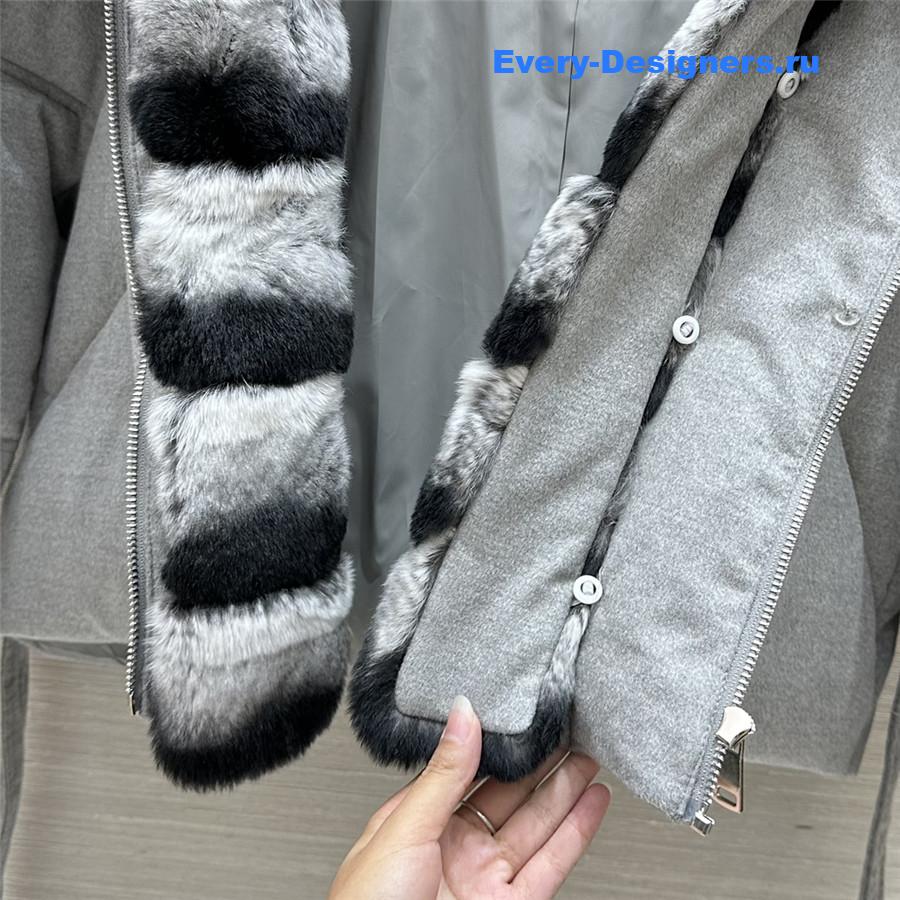 L0r0 P1ana hooded wool and cashmere down jacket