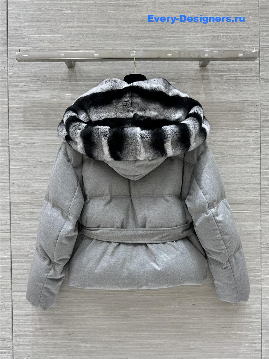 L0r0 P1ana hooded wool and cashmere down jacket
