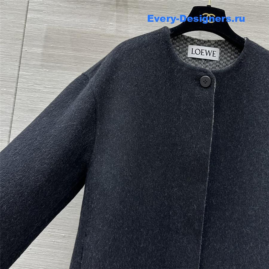 L0ew* two-tone wool coat