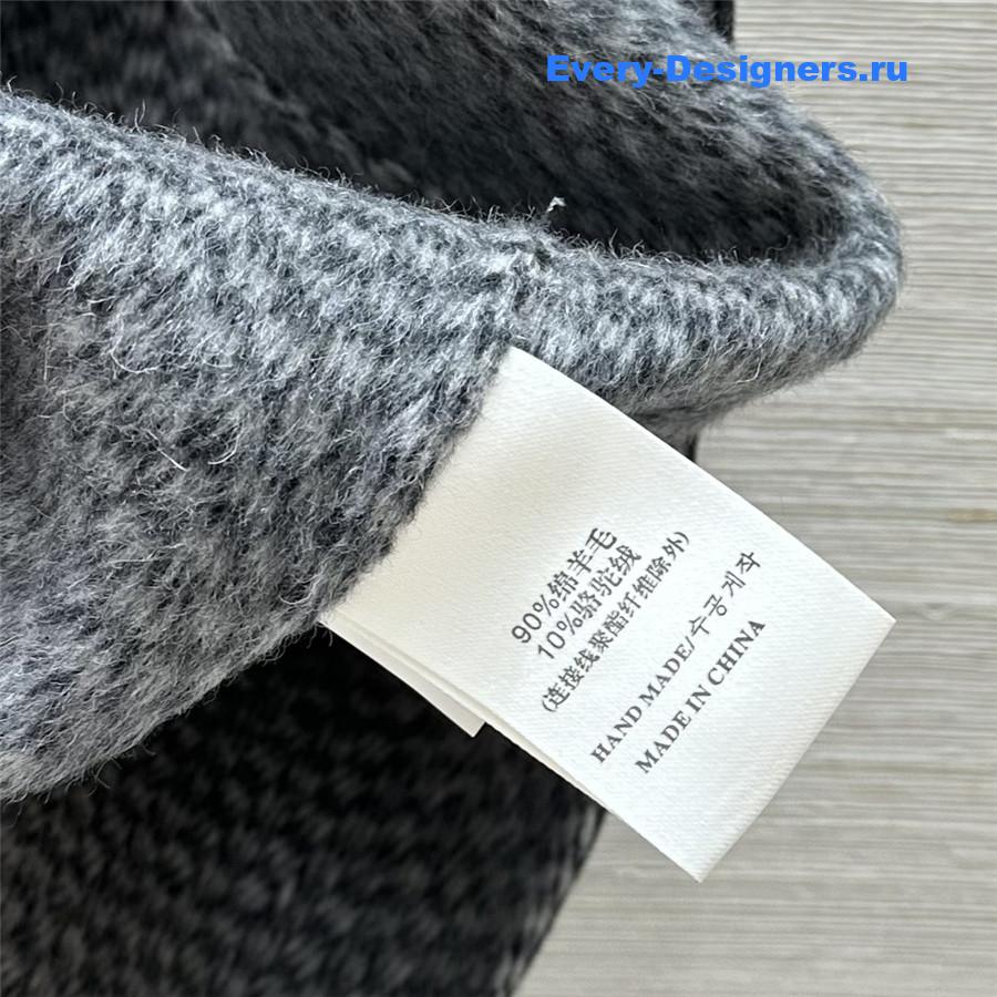 L0ew* two-tone wool coat