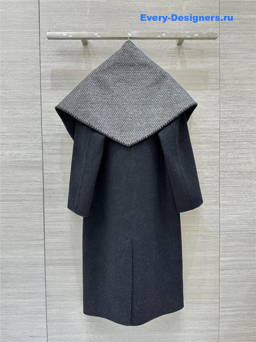 L0ew* two-tone wool coat