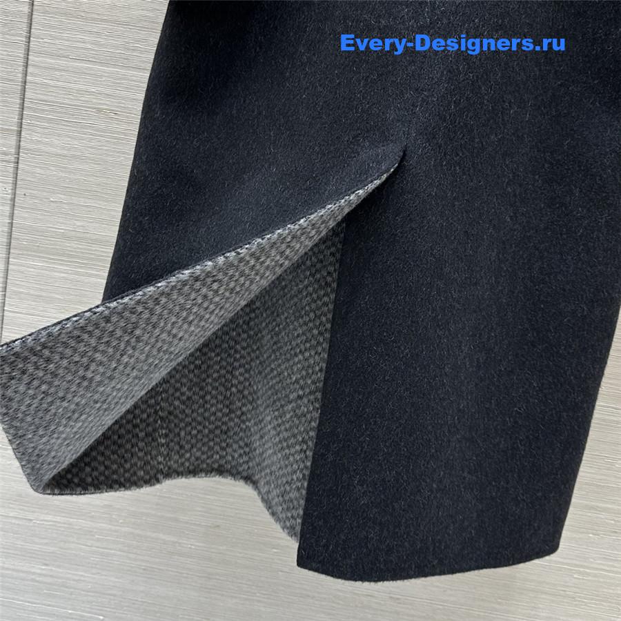 L0ew* two-tone wool coat