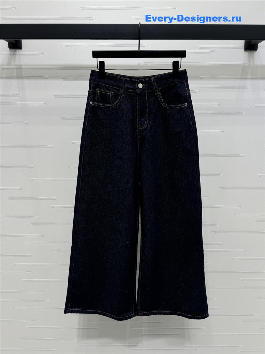 Ch**el vintage blue wide leg jeans