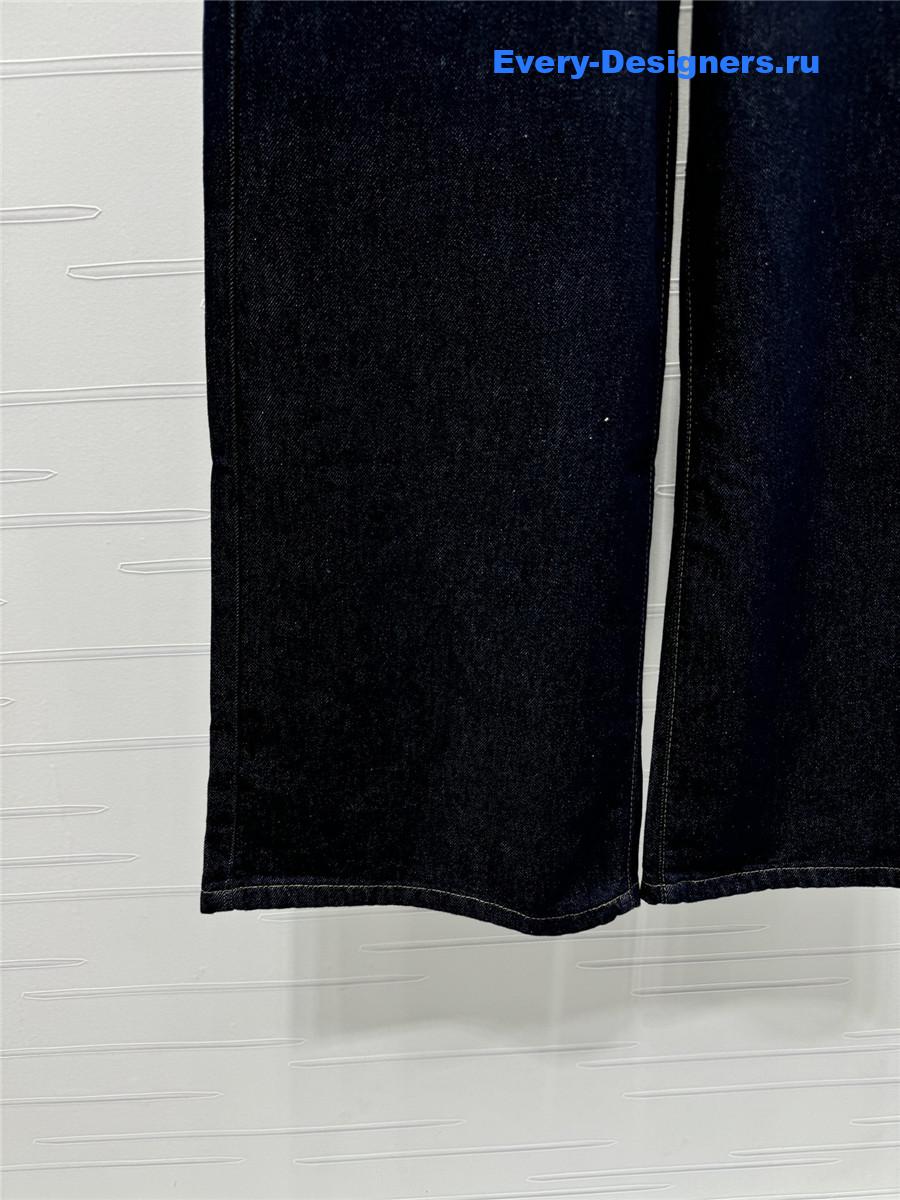 Ch**el vintage blue wide leg jeans