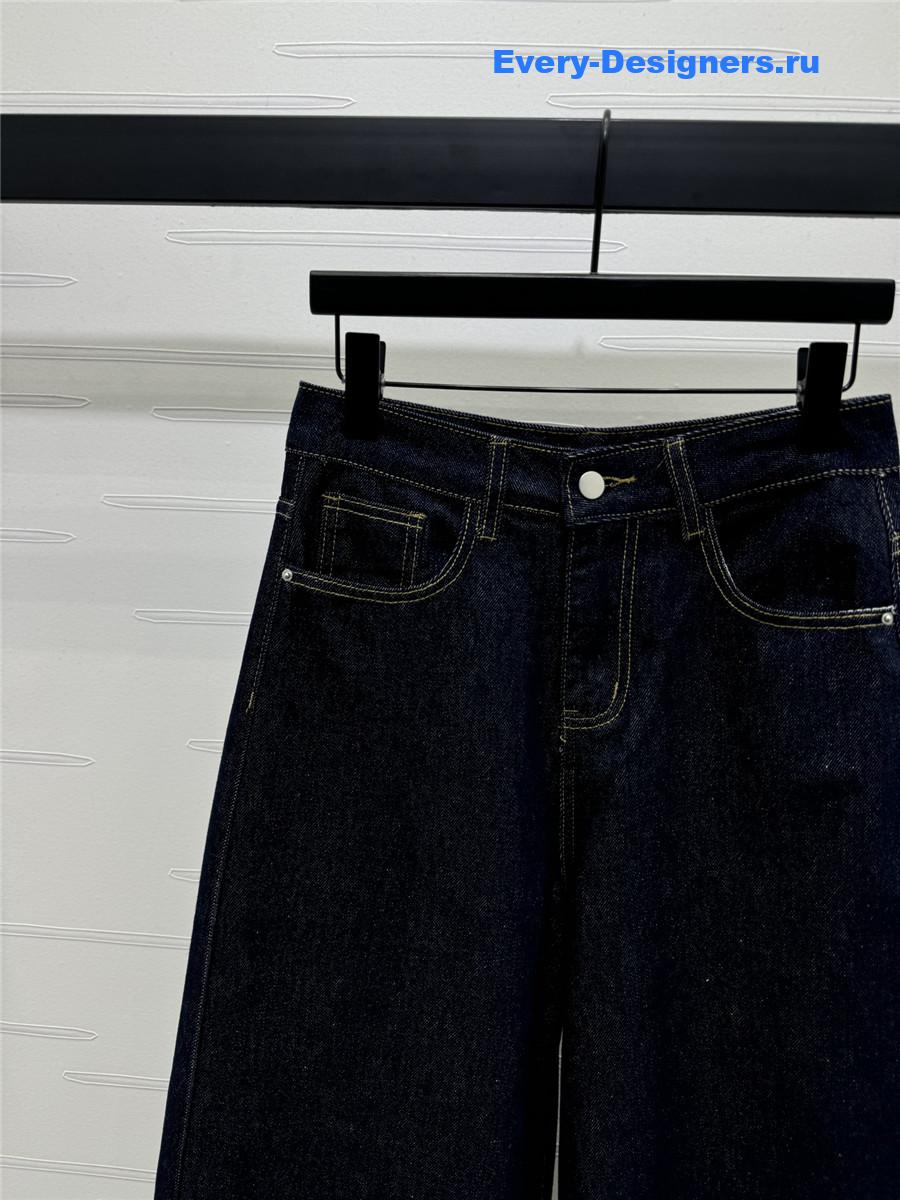 Ch**el vintage blue wide leg jeans
