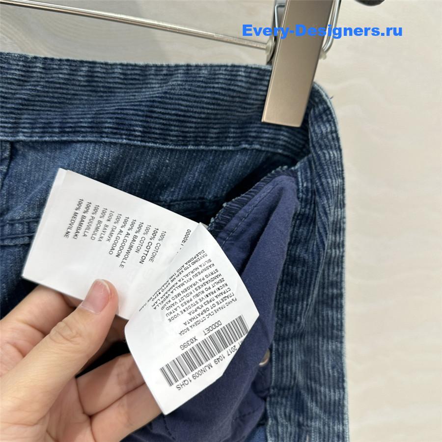 M1um1u denim corduroy pants