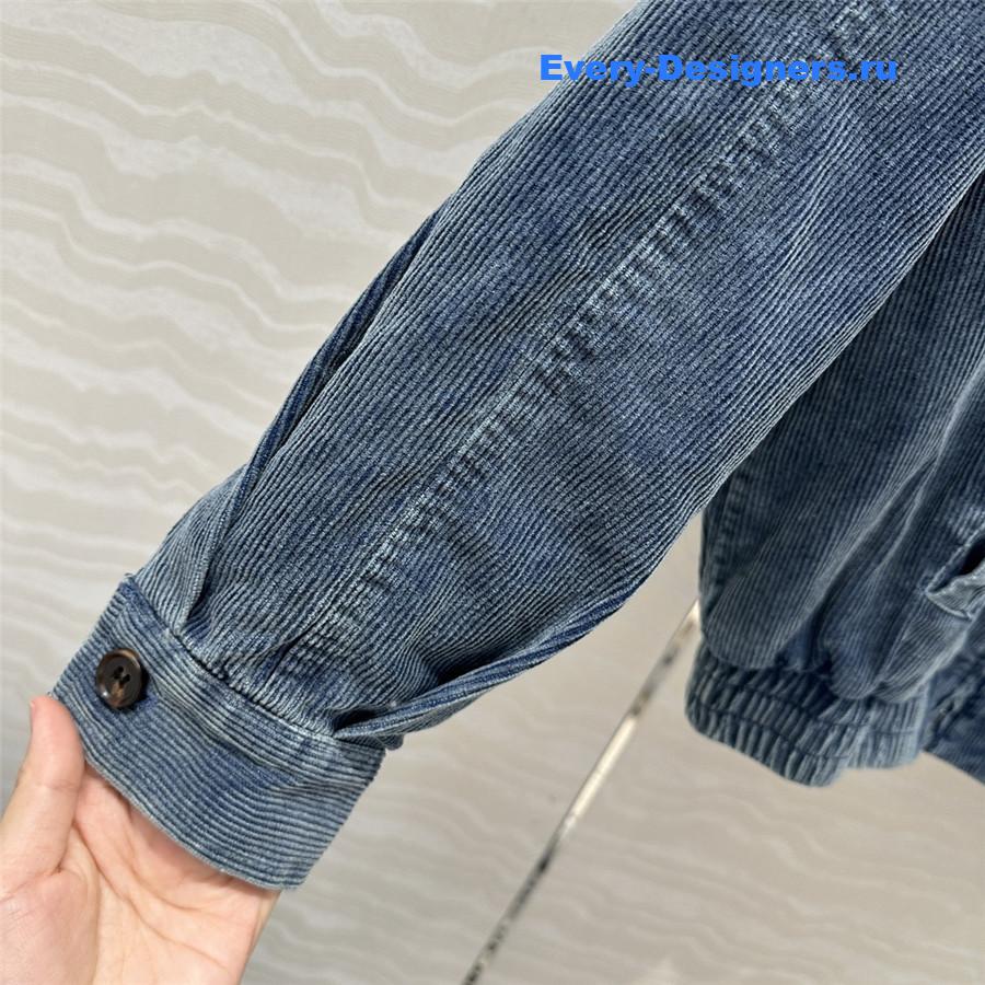 M1um1u denim corduroy jacket cotton coat