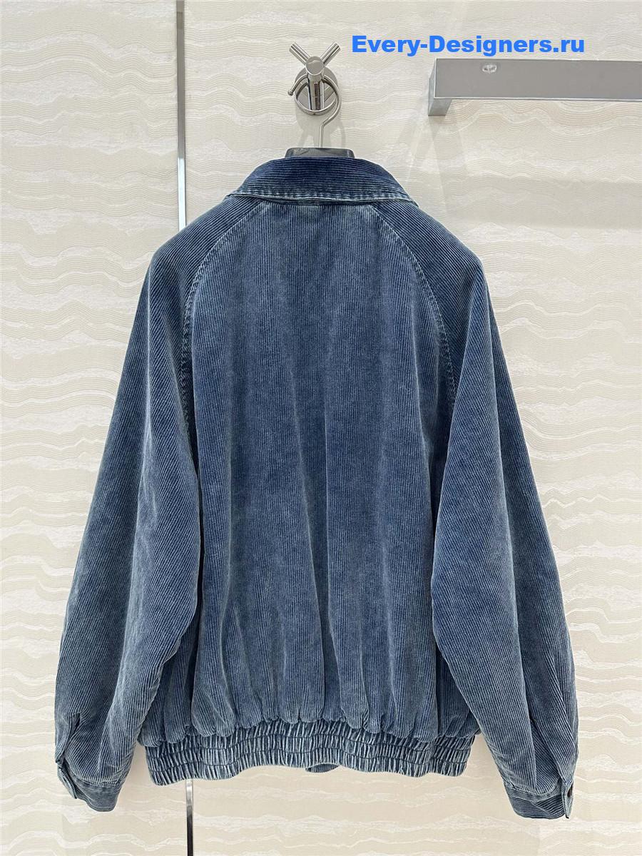 M1um1u denim corduroy jacket cotton coat