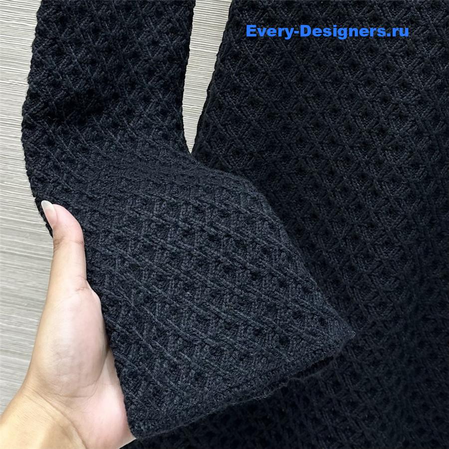 Y51 celebrity style hollow knitted dress