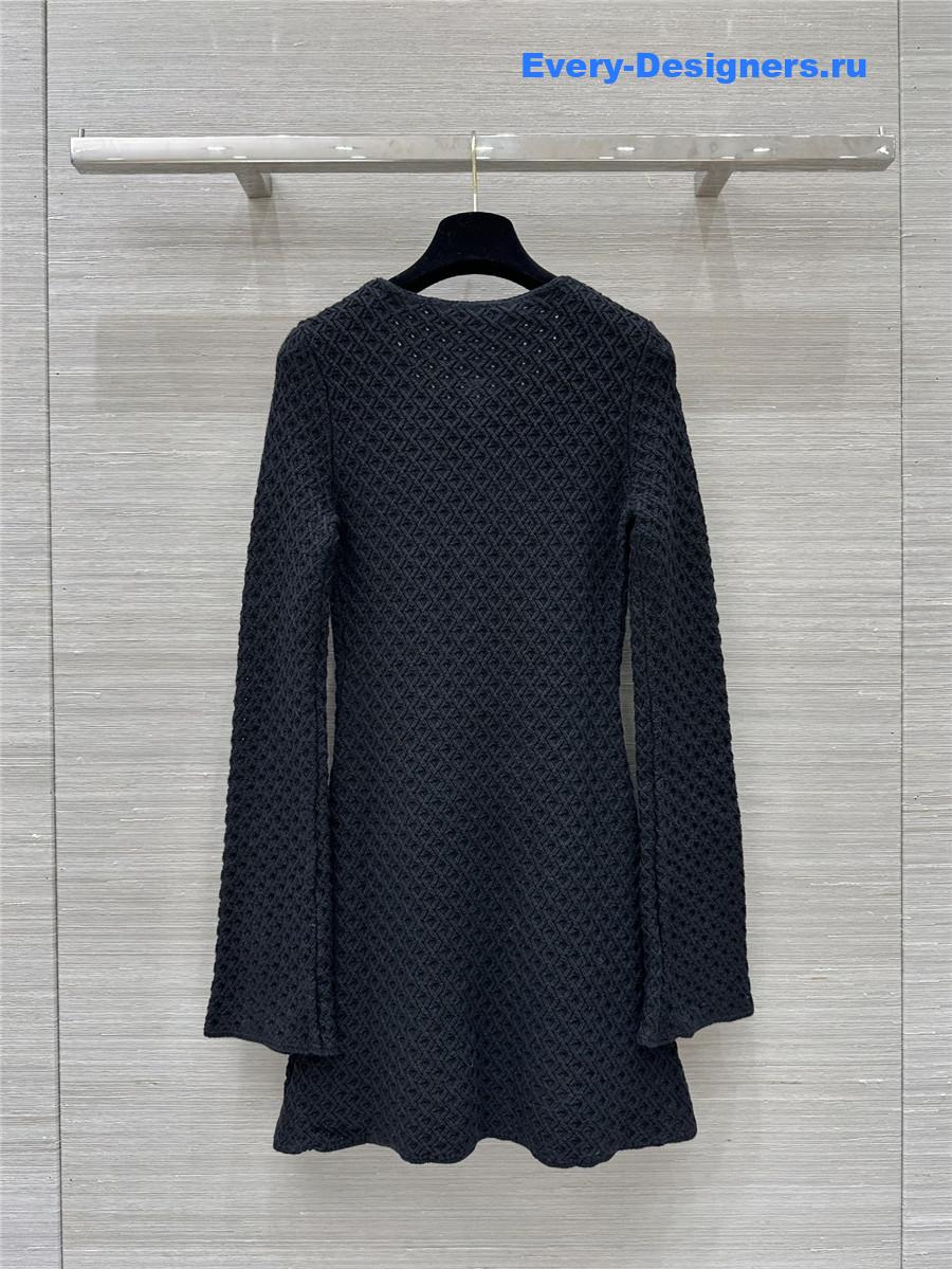 Y51 celebrity style hollow knitted dress