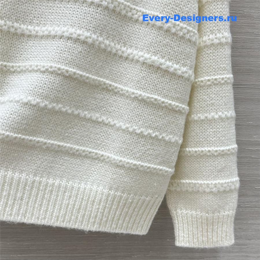 Ce1i*e logo cashmere sweater white