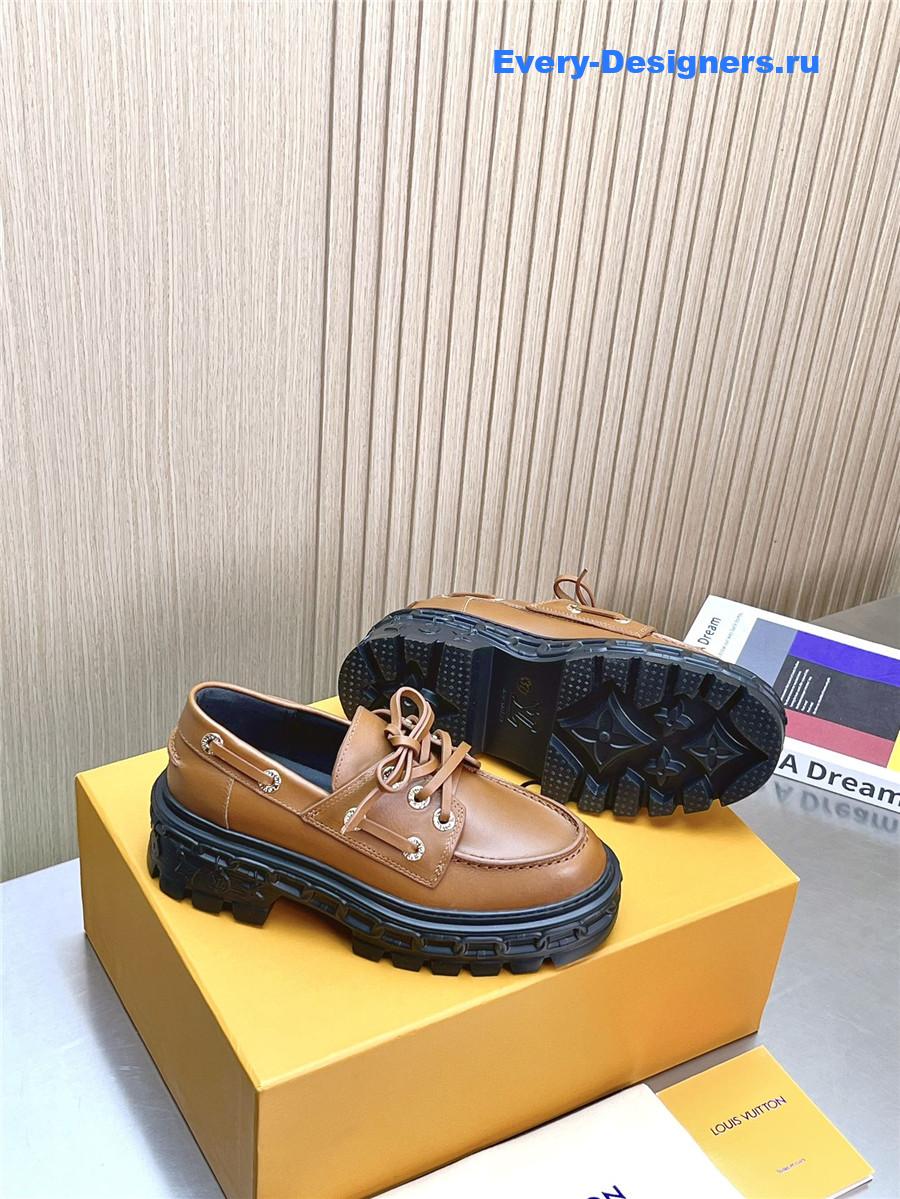 l0vis Vvtt0n lv record boat shoe brown