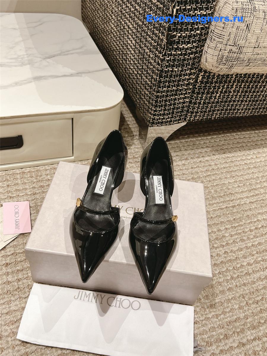 J1m*y Ch00 pointed toe mary jane pumps