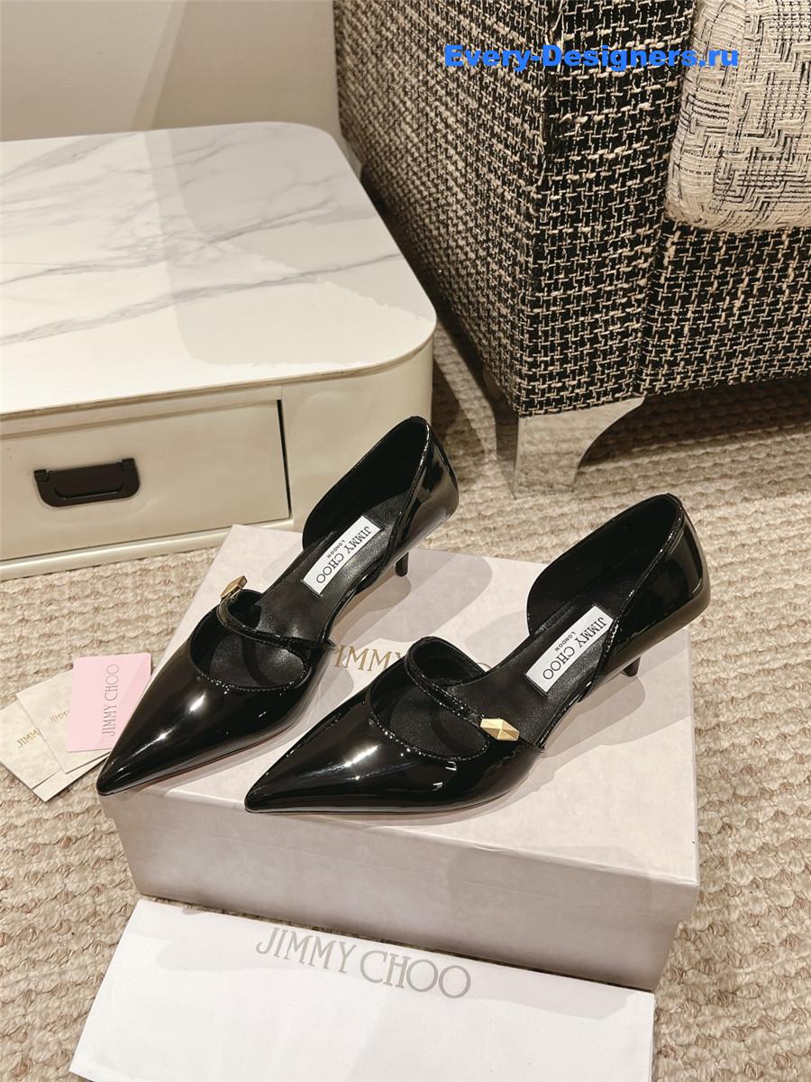 J1m*y Ch00 pointed toe mary jane pumps