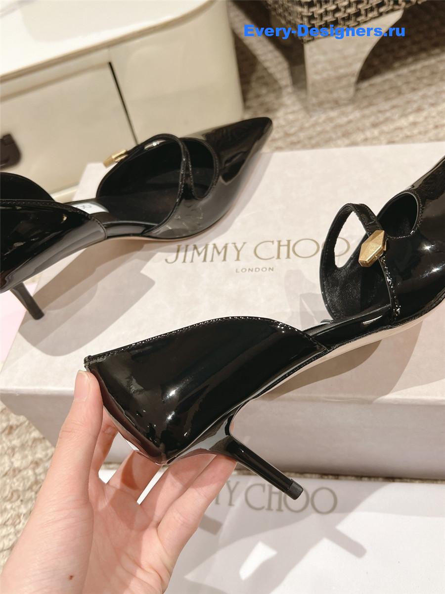 J1m*y Ch00 pointed toe mary jane pumps