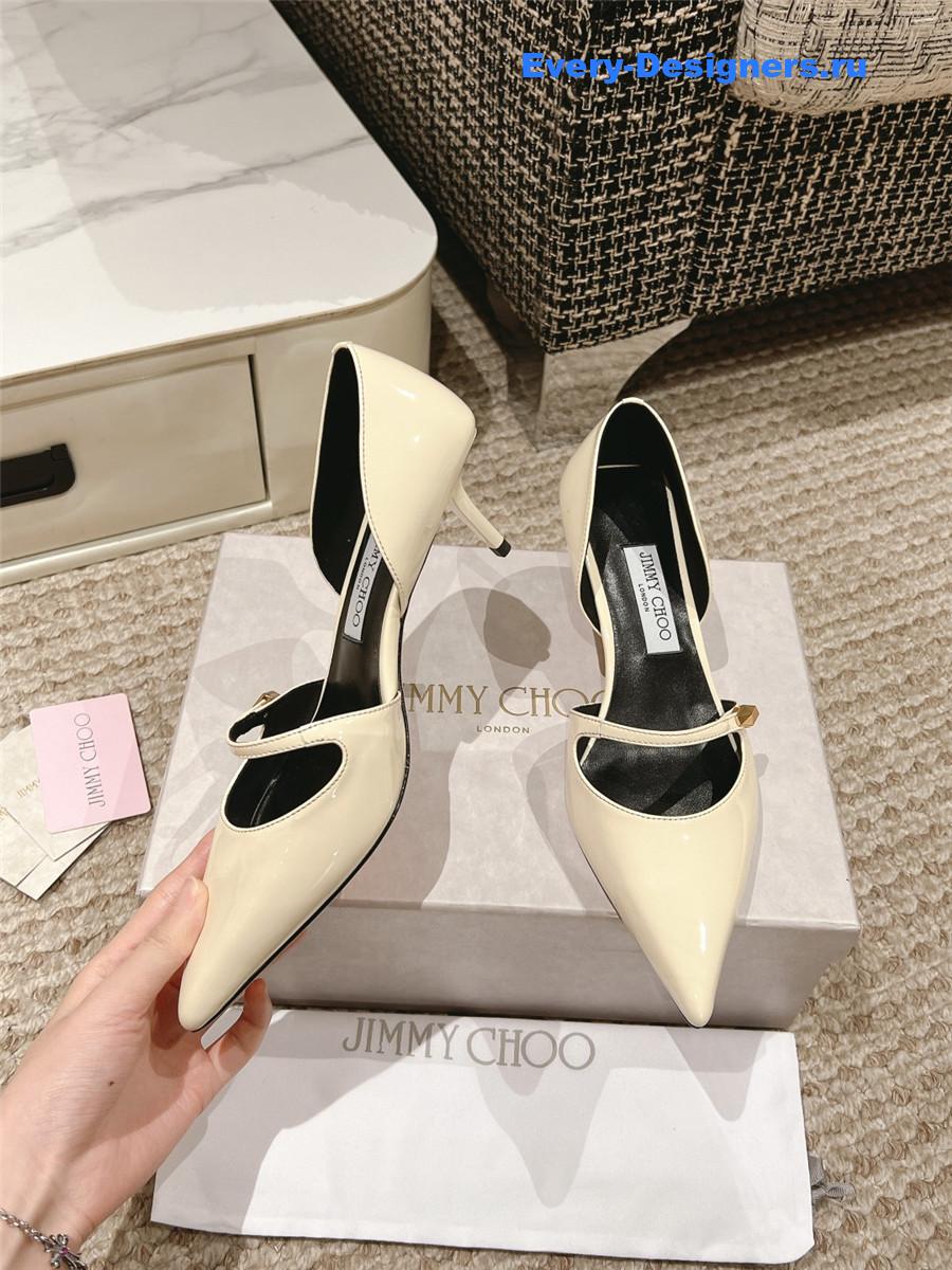 J1m*y Ch00 pointed toe mary jane pumps