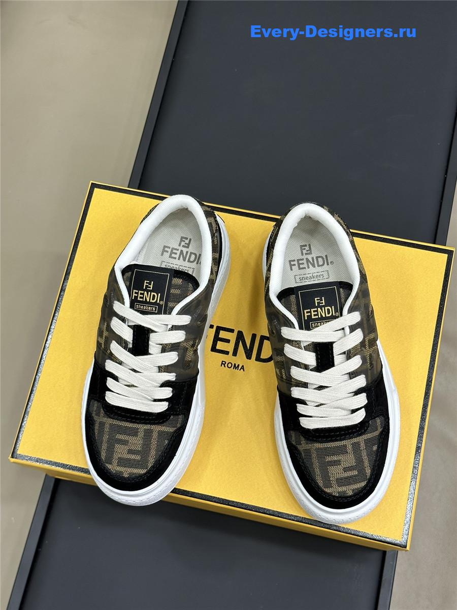 F**di logo match low-top sneakers