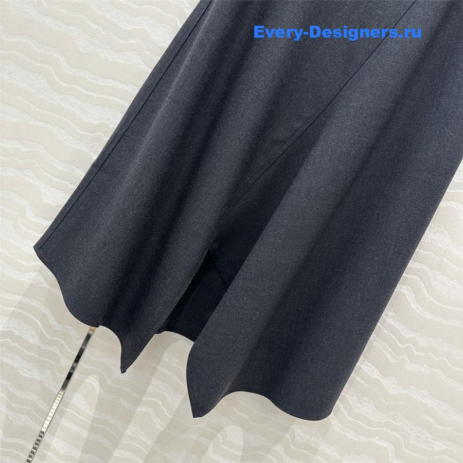 L0ew* relaxed wool midi skirt