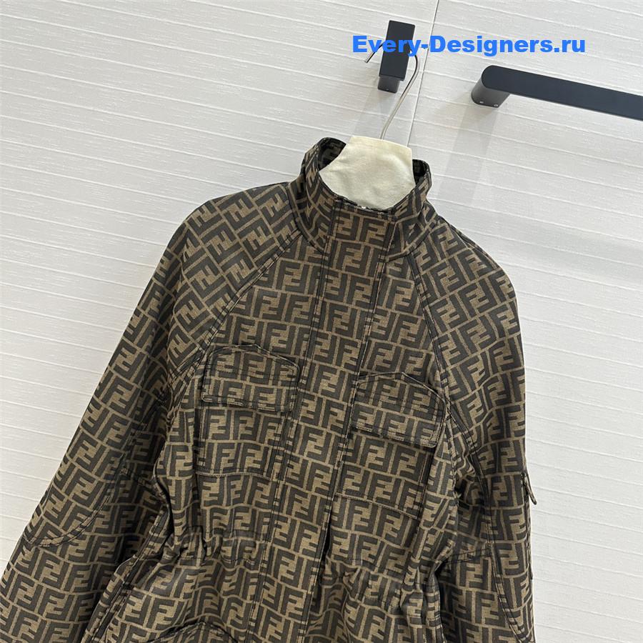 F**di monogram parka jacket