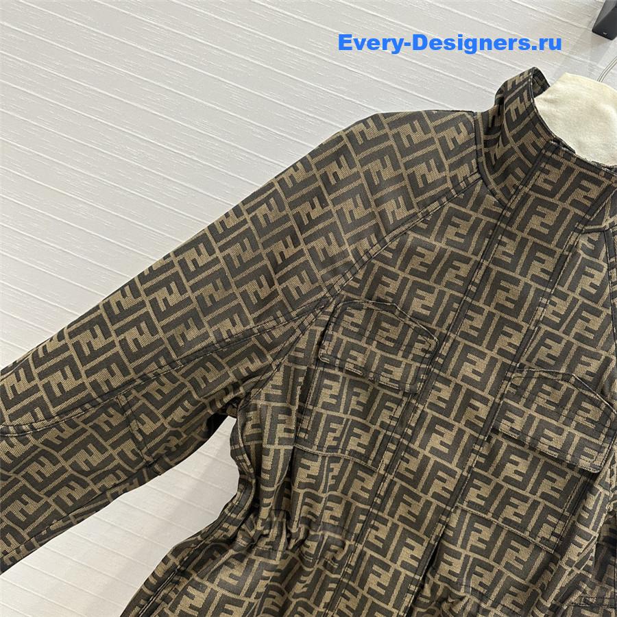 F**di monogram parka jacket