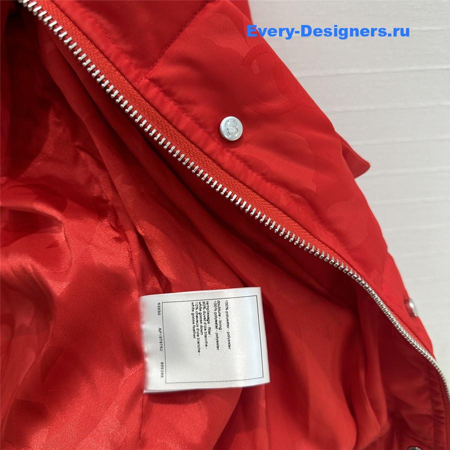 Ch**el stand collar down jacket