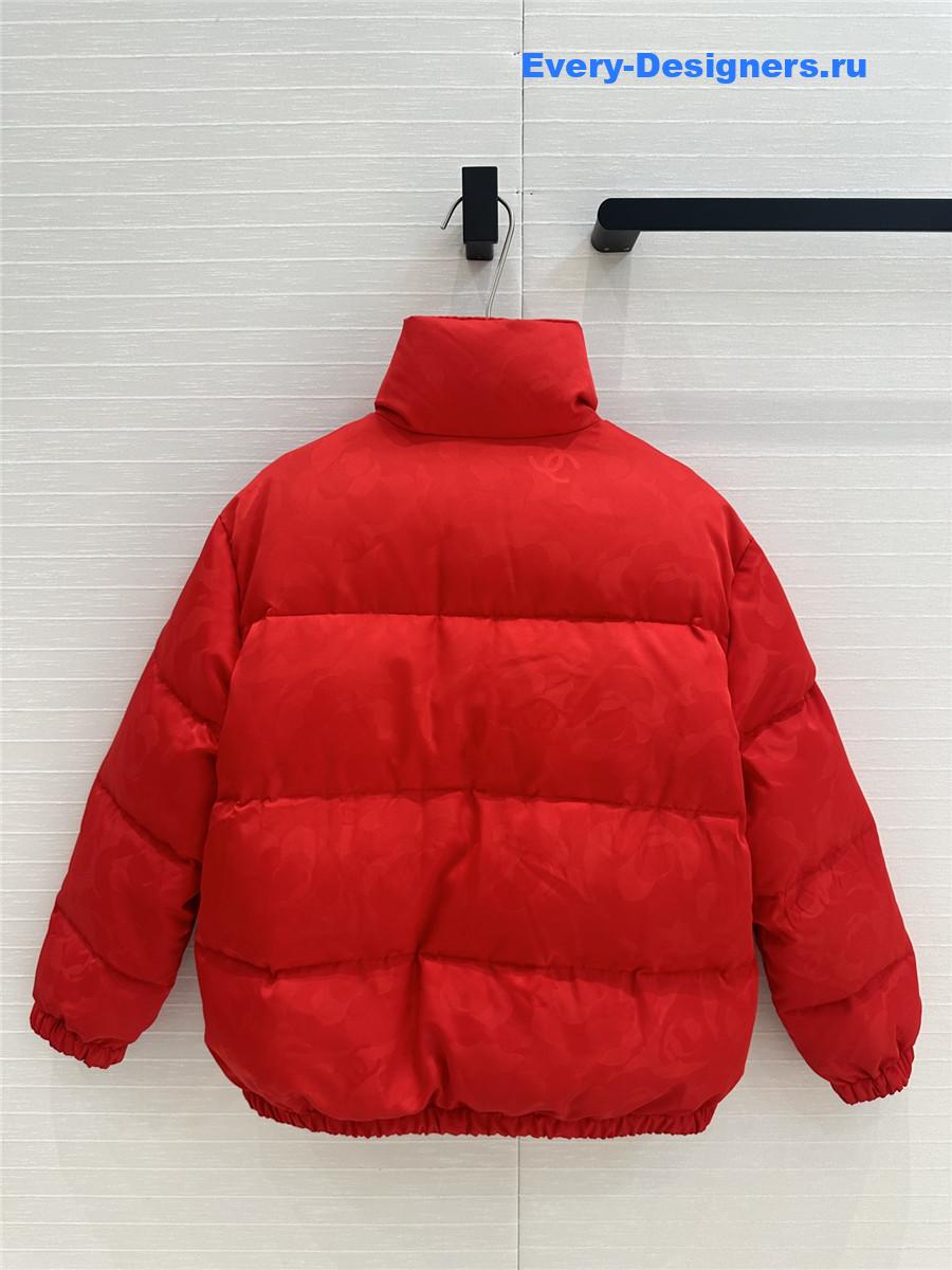 Ch**el stand collar down jacket