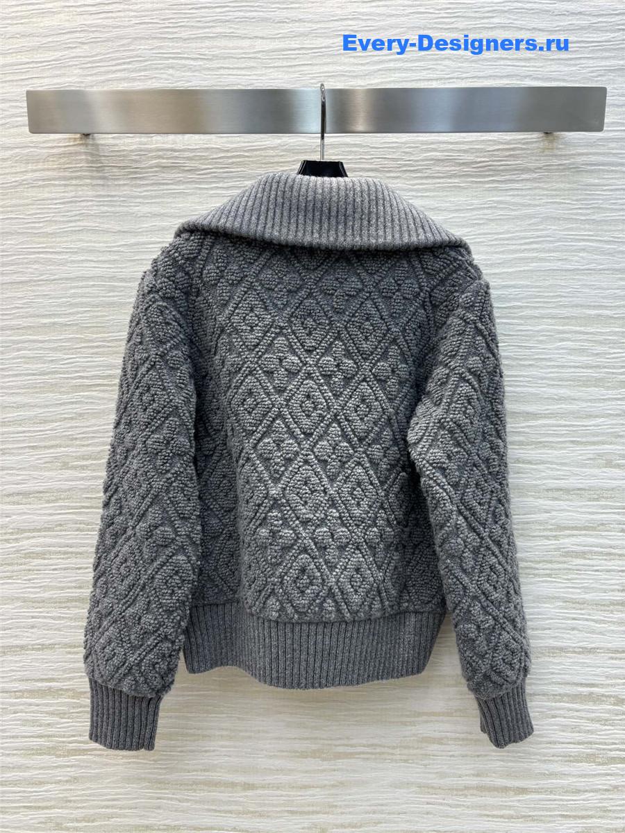 l0vis Vvtt0n lv jacquard sweater cardigan