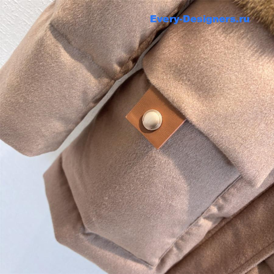 L0r0 P1ana mink stand collar down jacket