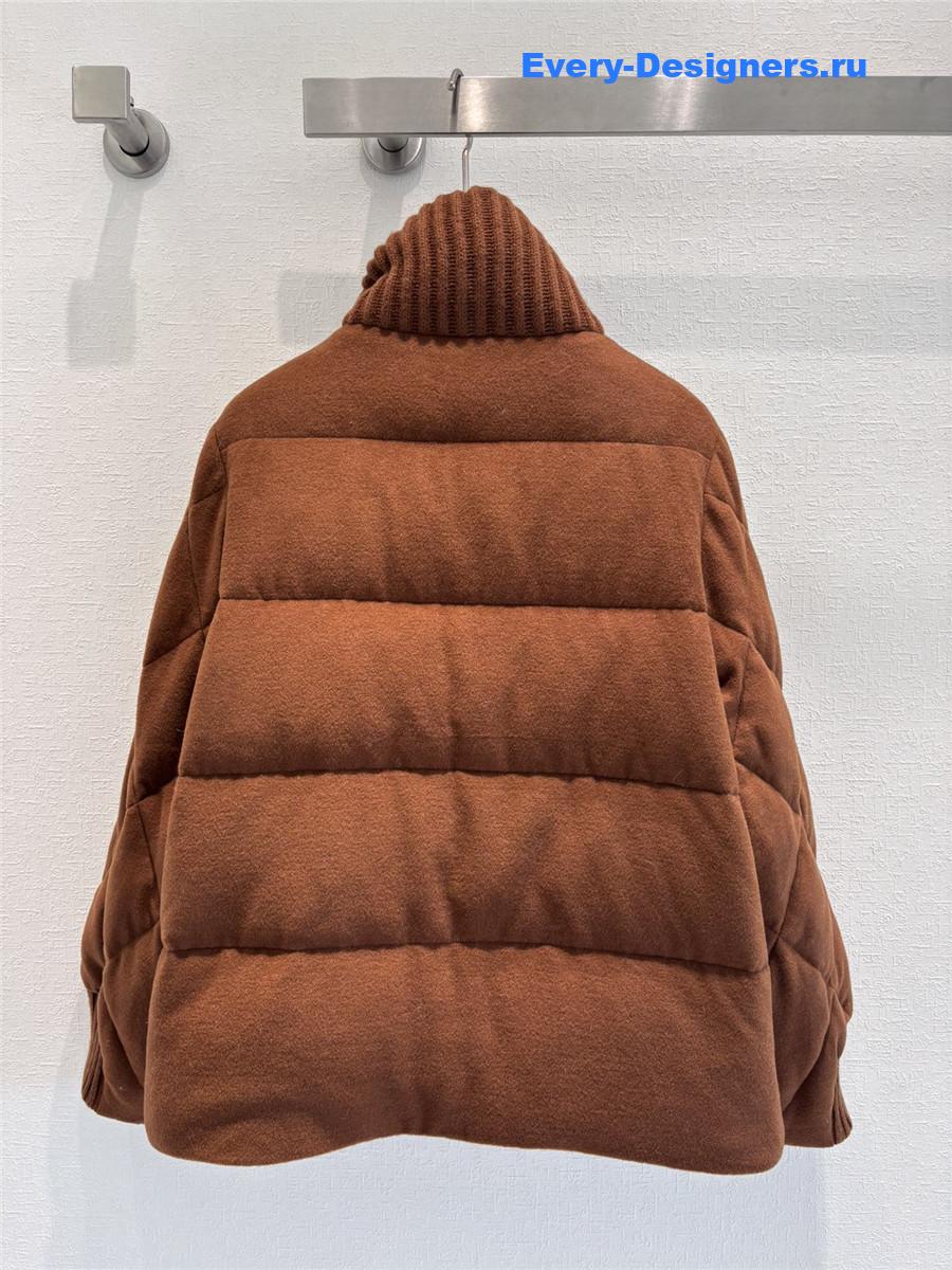 L0r0 P1ana mink stand collar down jacket