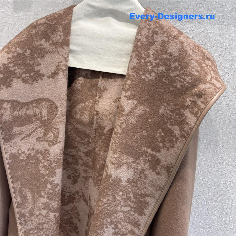 D10r hooded short wool coat