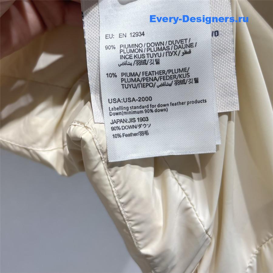 Moncler hooded fox fur down jacket