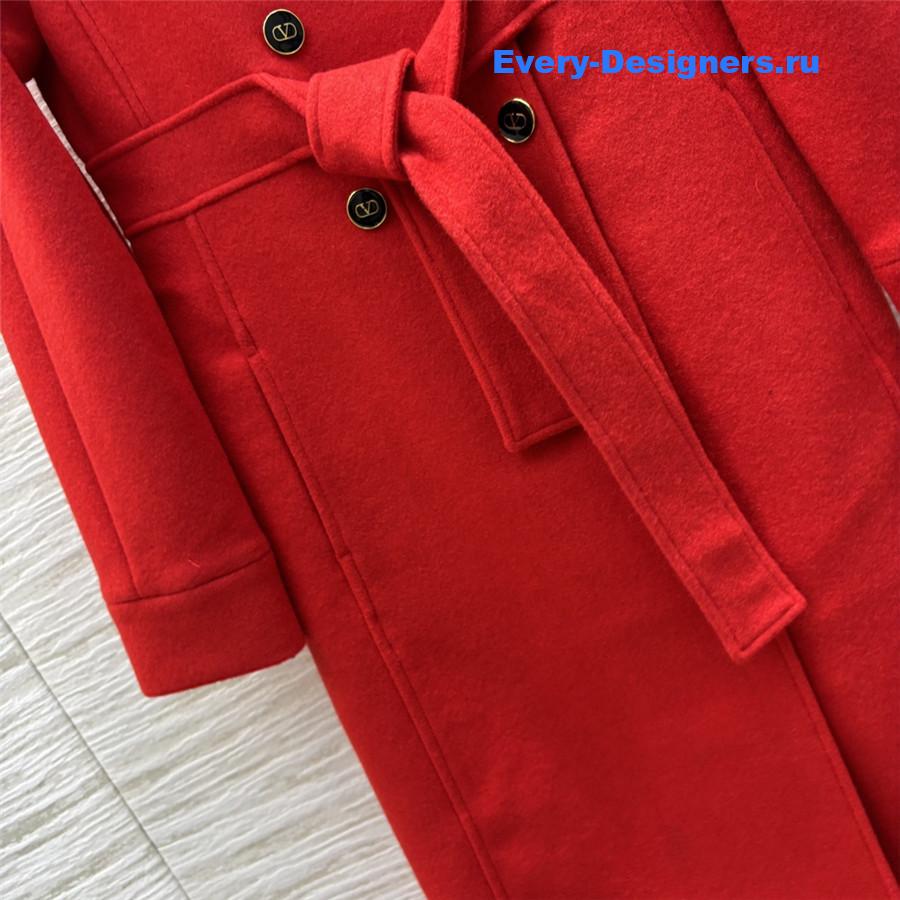Va1e*ntin0 red wool coat