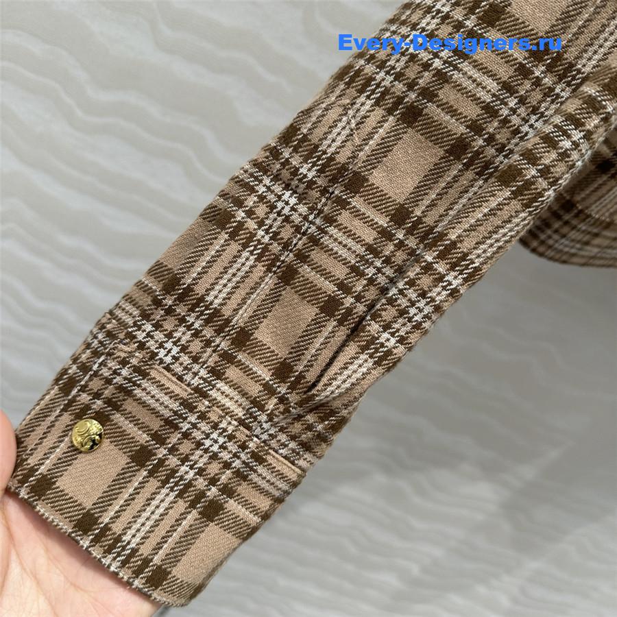 Ce1i*e checked wool shirt