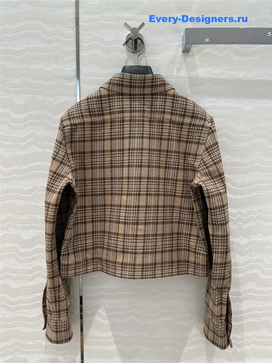 Ce1i*e checked wool shirt