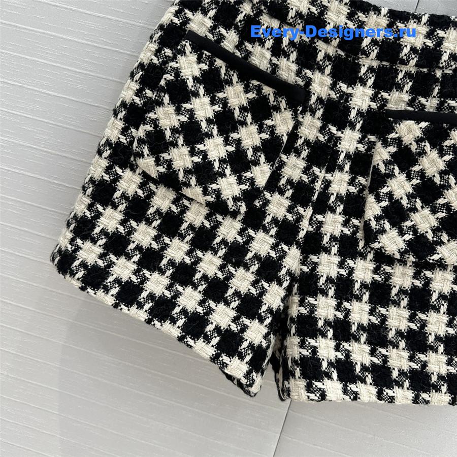 Va1e*ntin0 houndstooth tweed shorts