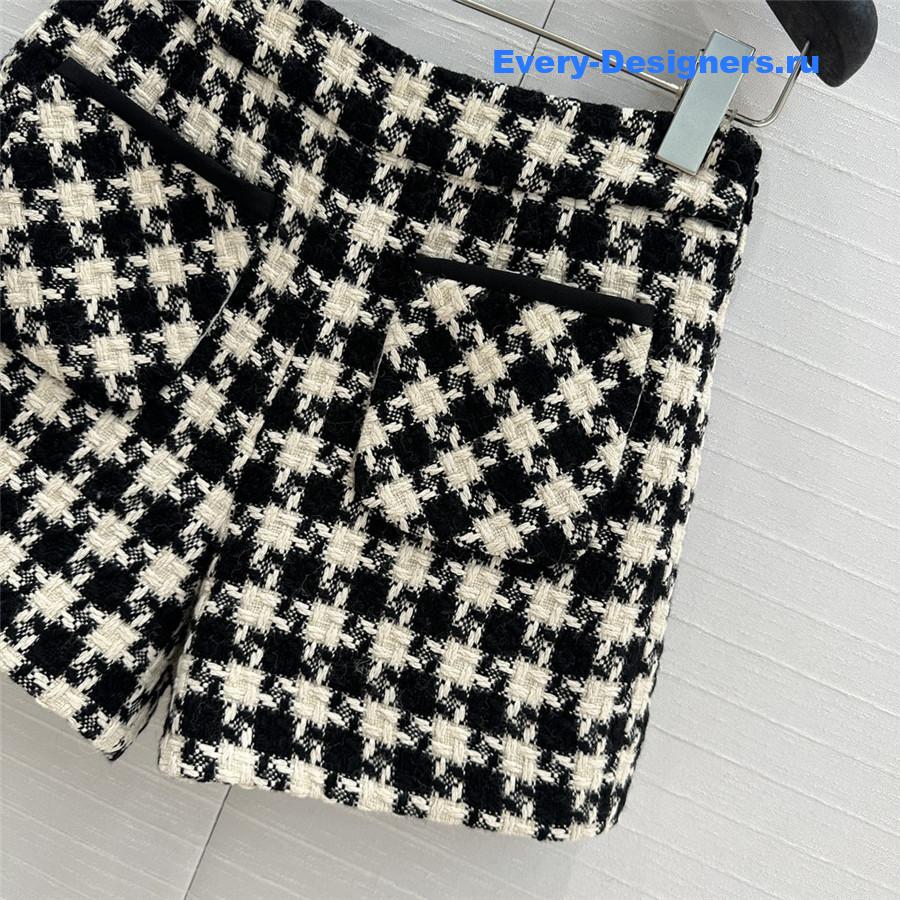 Va1e*ntin0 houndstooth tweed shorts