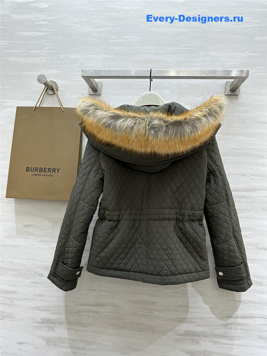 bv*b*rry D1am0nd quilted hooded jacket