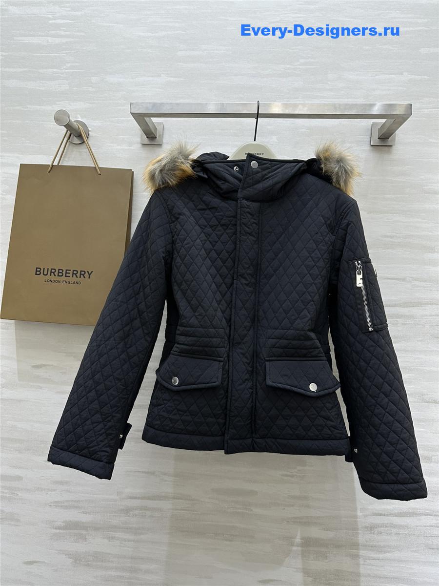 bv*b*rry D1am0nd quilted hooded jacket