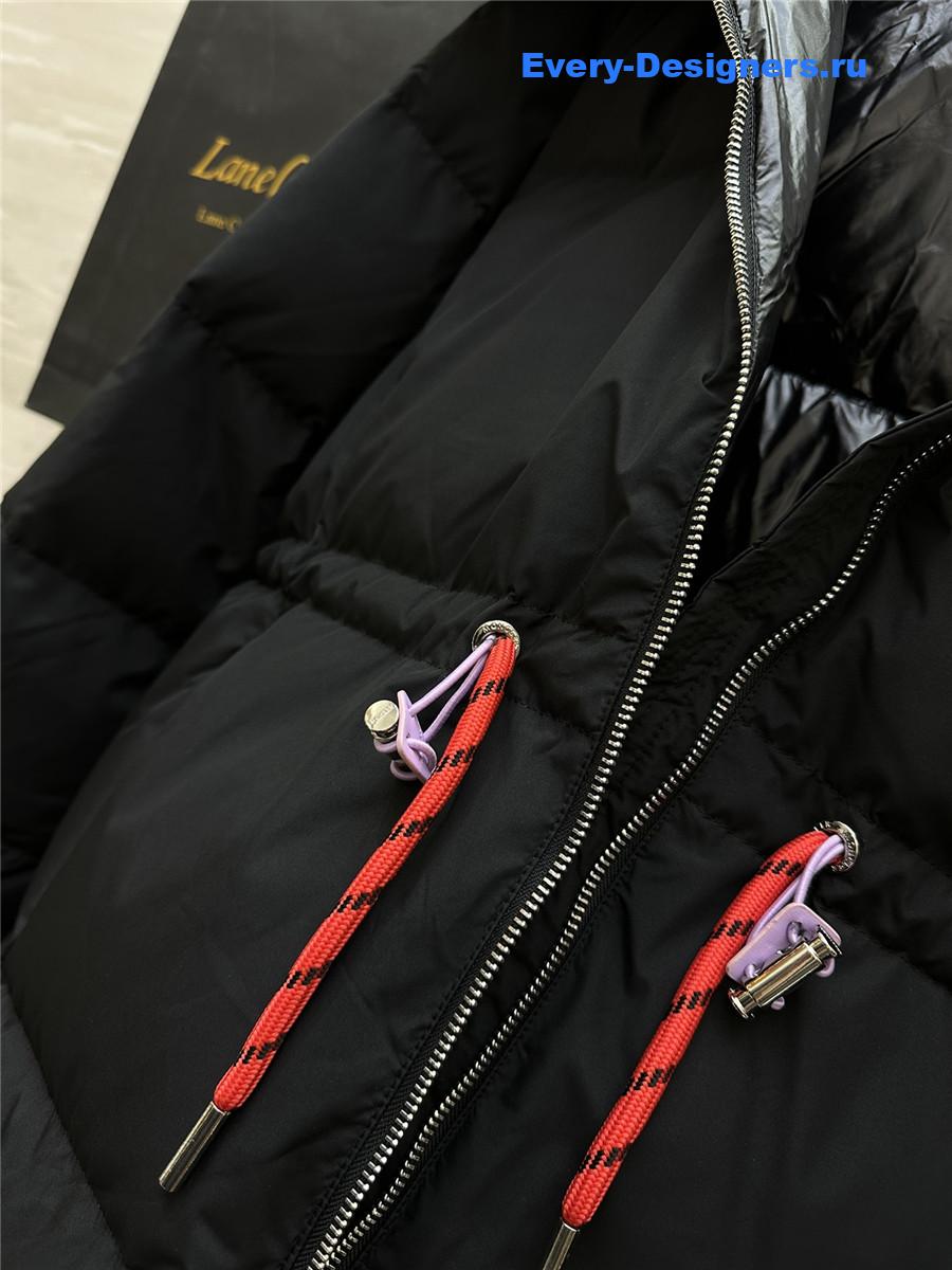 Moncler drawstring waist down jacket