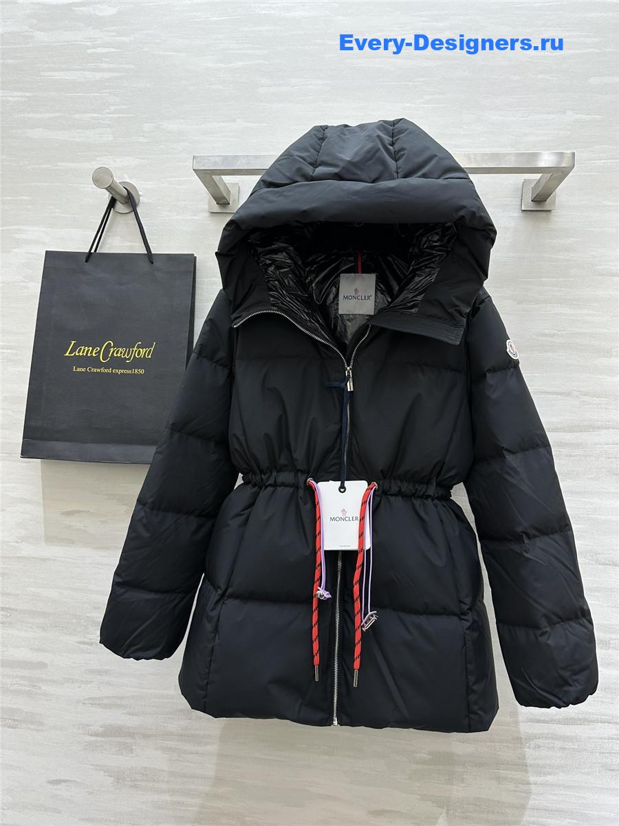 Moncler drawstring waist down jacket