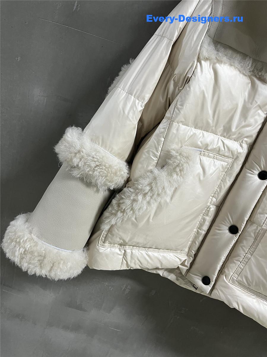 Moncler Wool and Shearling Jacket