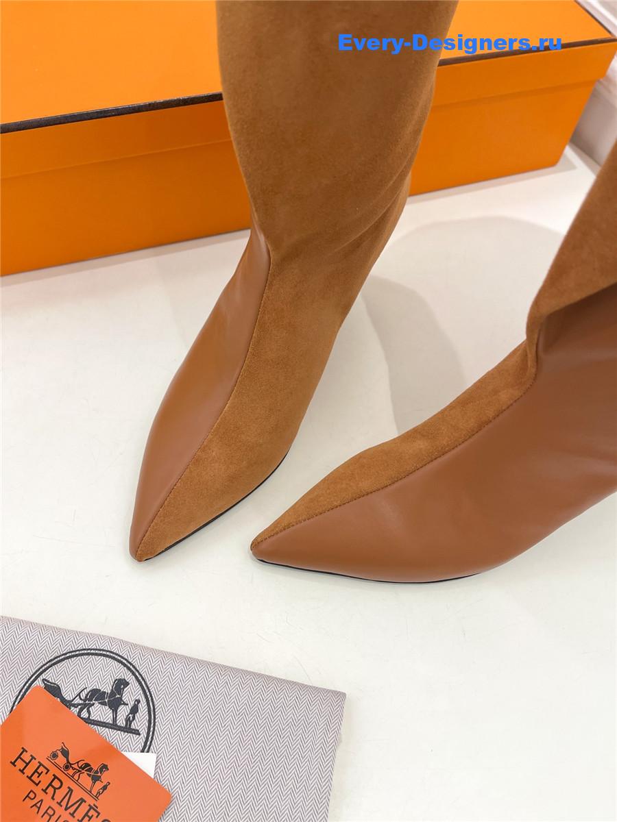H**me5 brown suede hanae 85 long boots