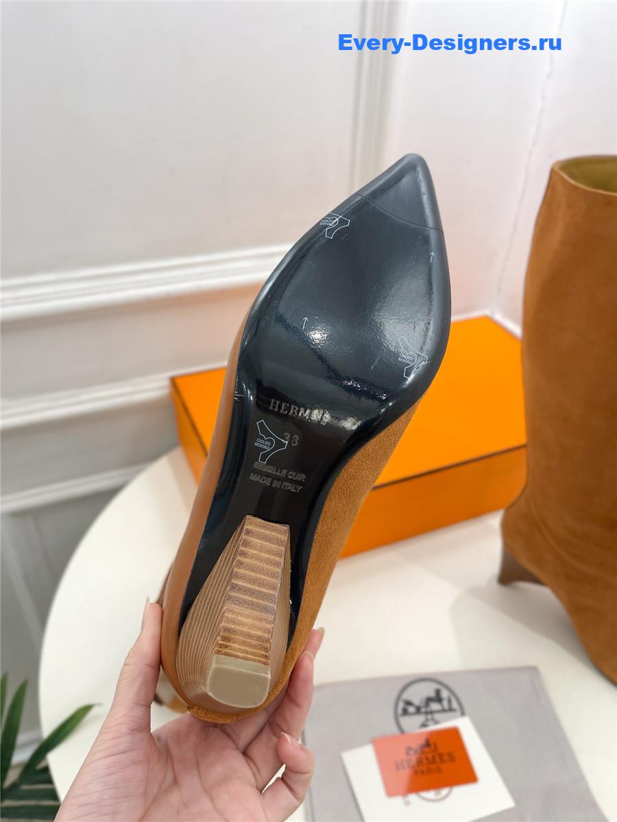 H**me5 brown suede hanae 85 long boots